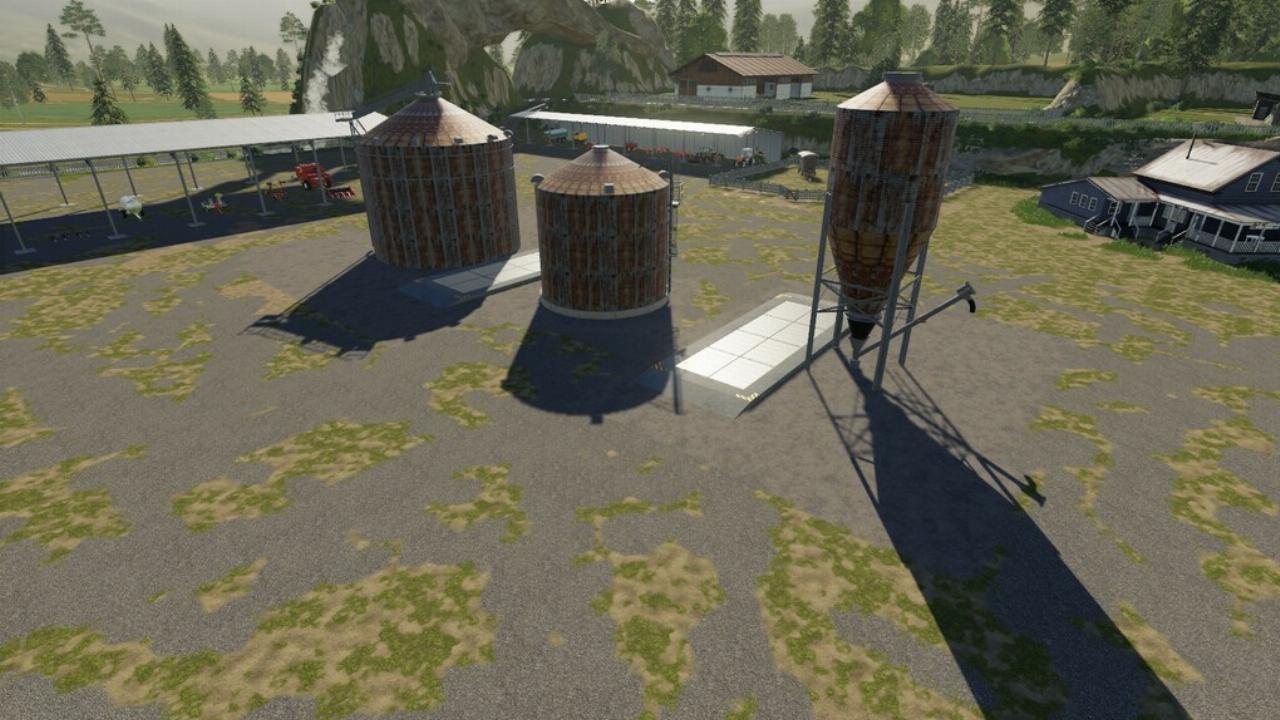 Rusty Looking Multi-Fruit Silos