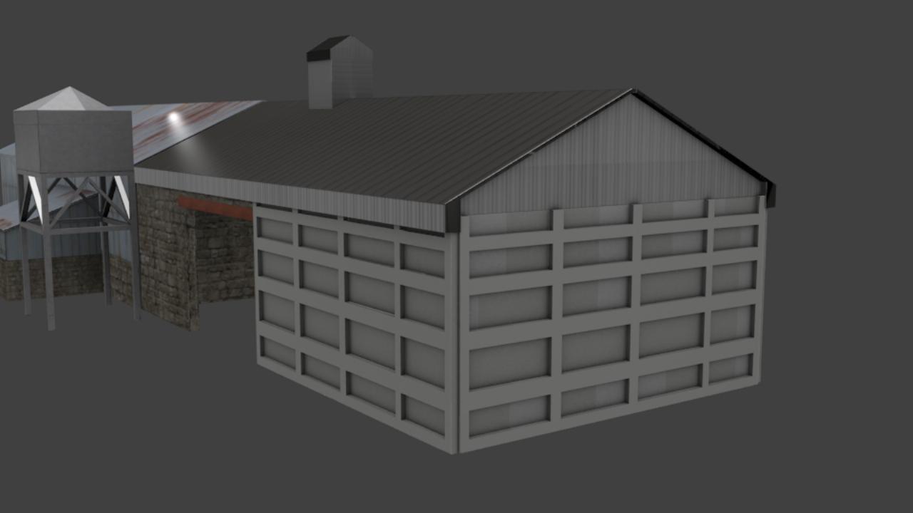 Silo building + hangars