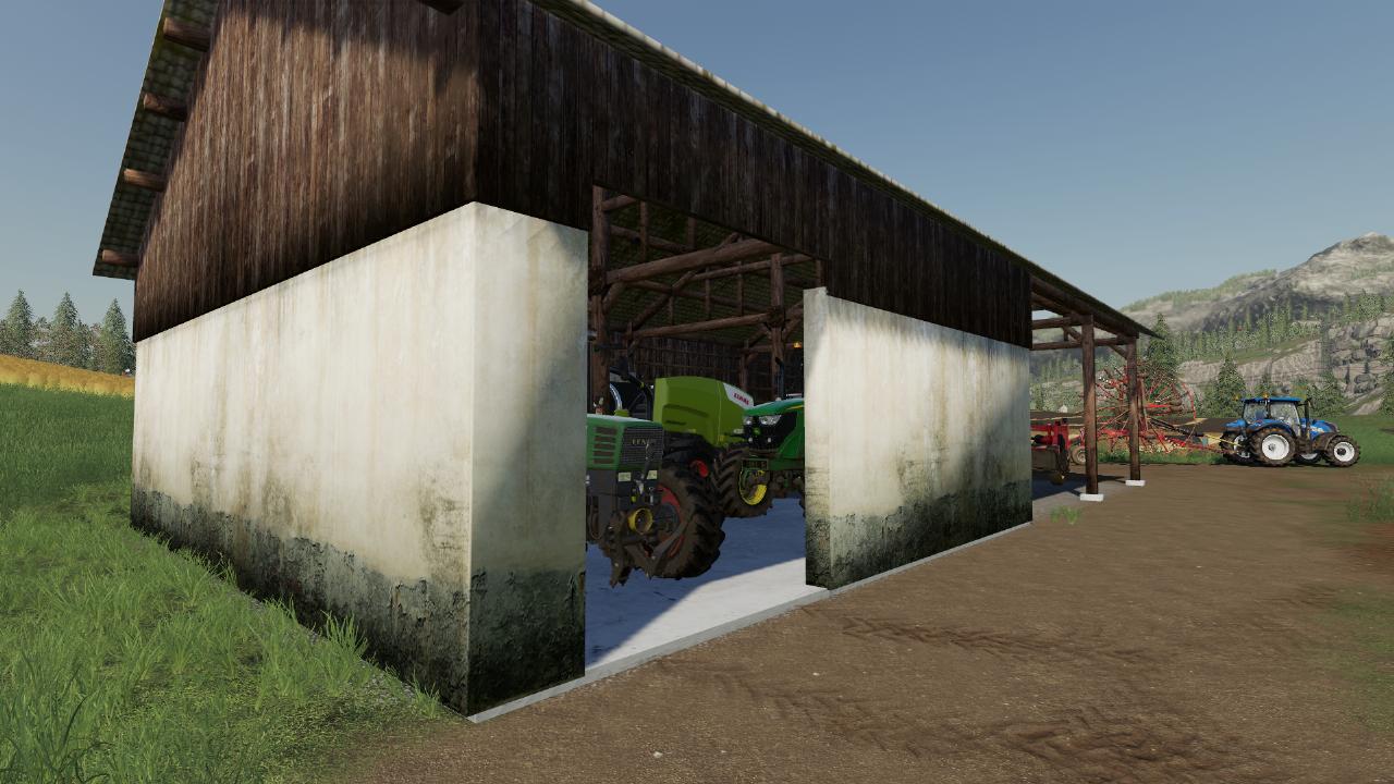 Small hangar in traditional style