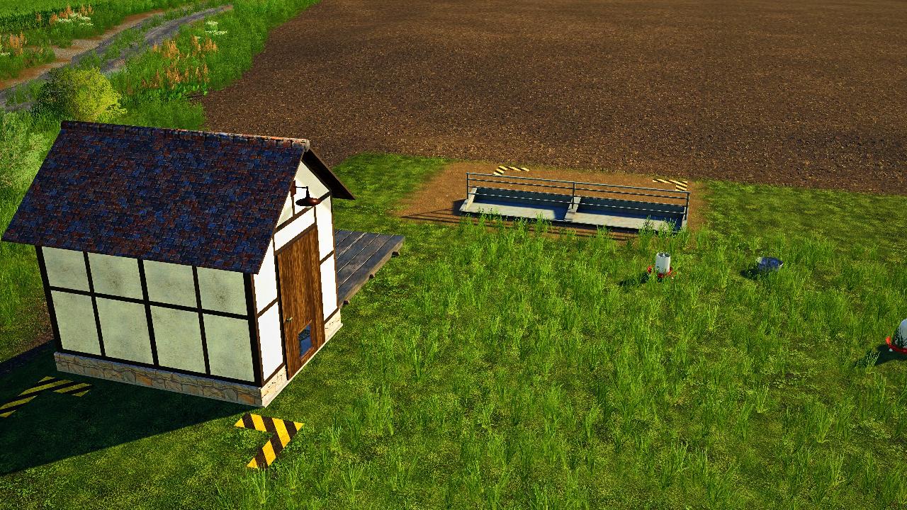 Small open henhouse