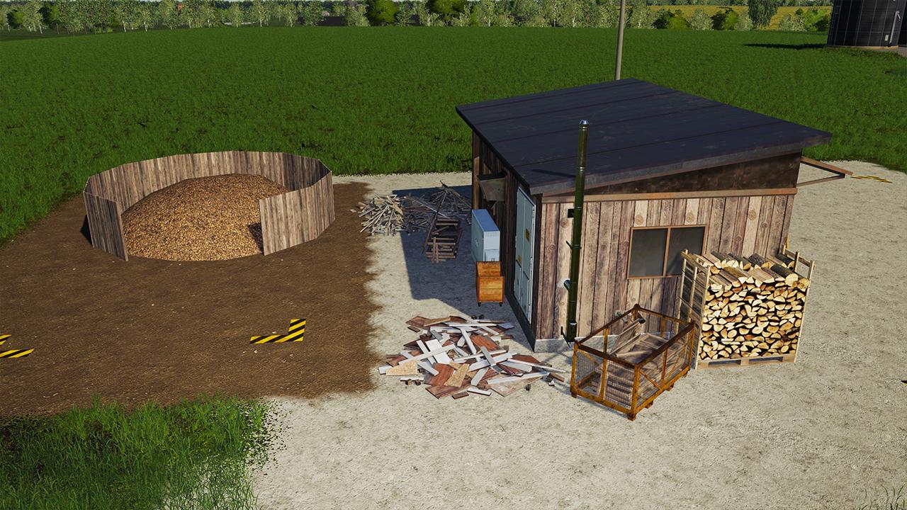 Petit point de vente de bois plaçable