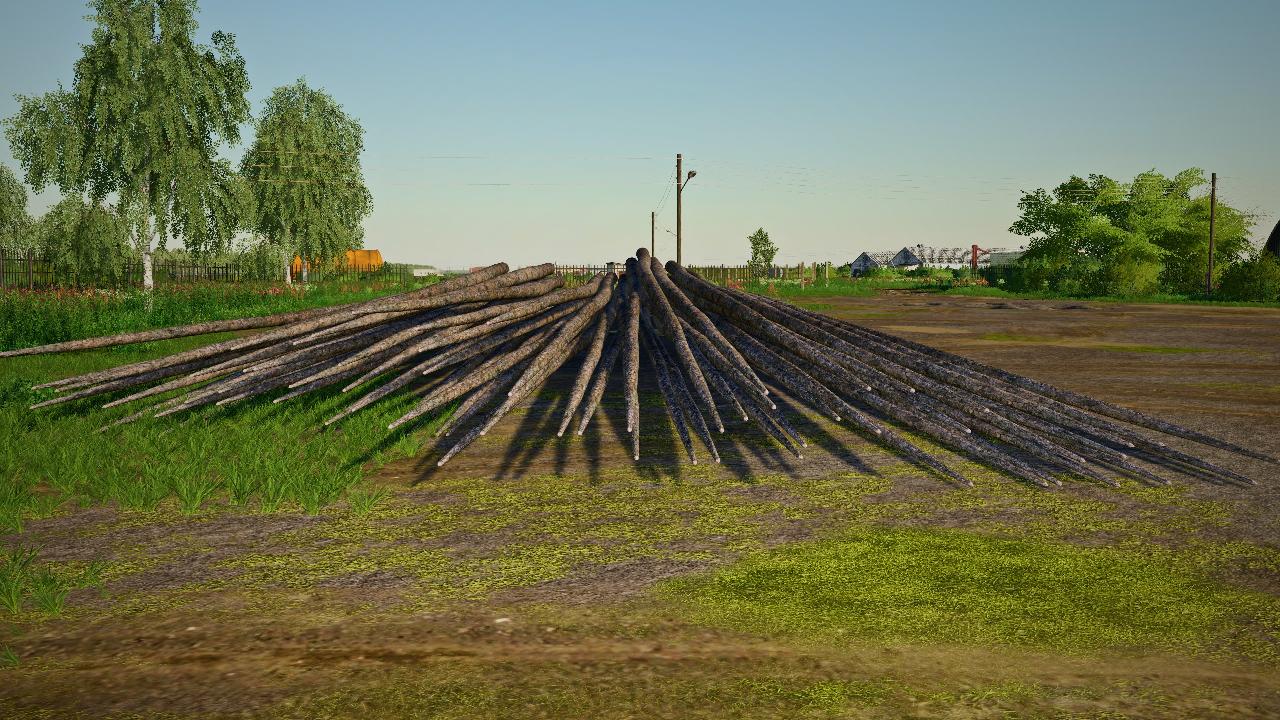 Arbres entier coupés