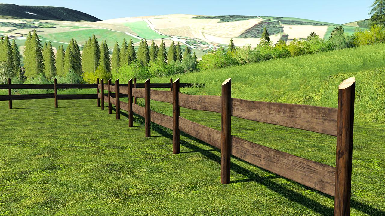 Wooden barrier