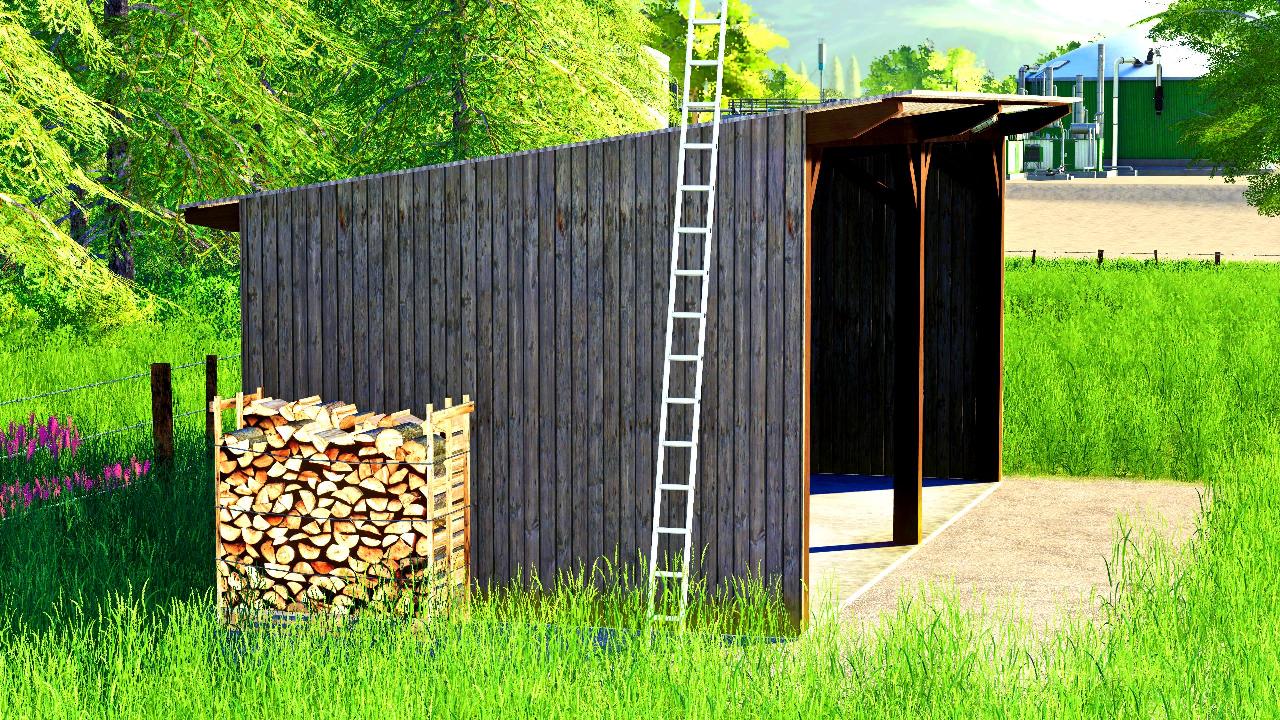 Wooden shed