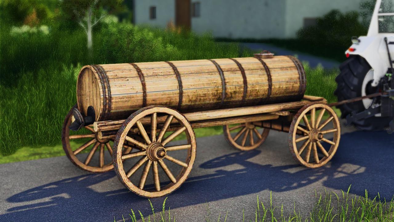 Wooden slurry tanker