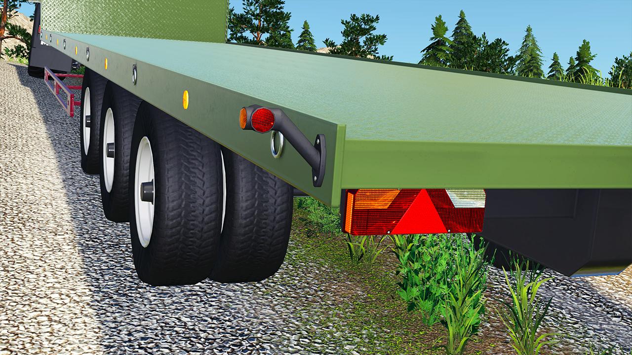 3-axle low loader trailer