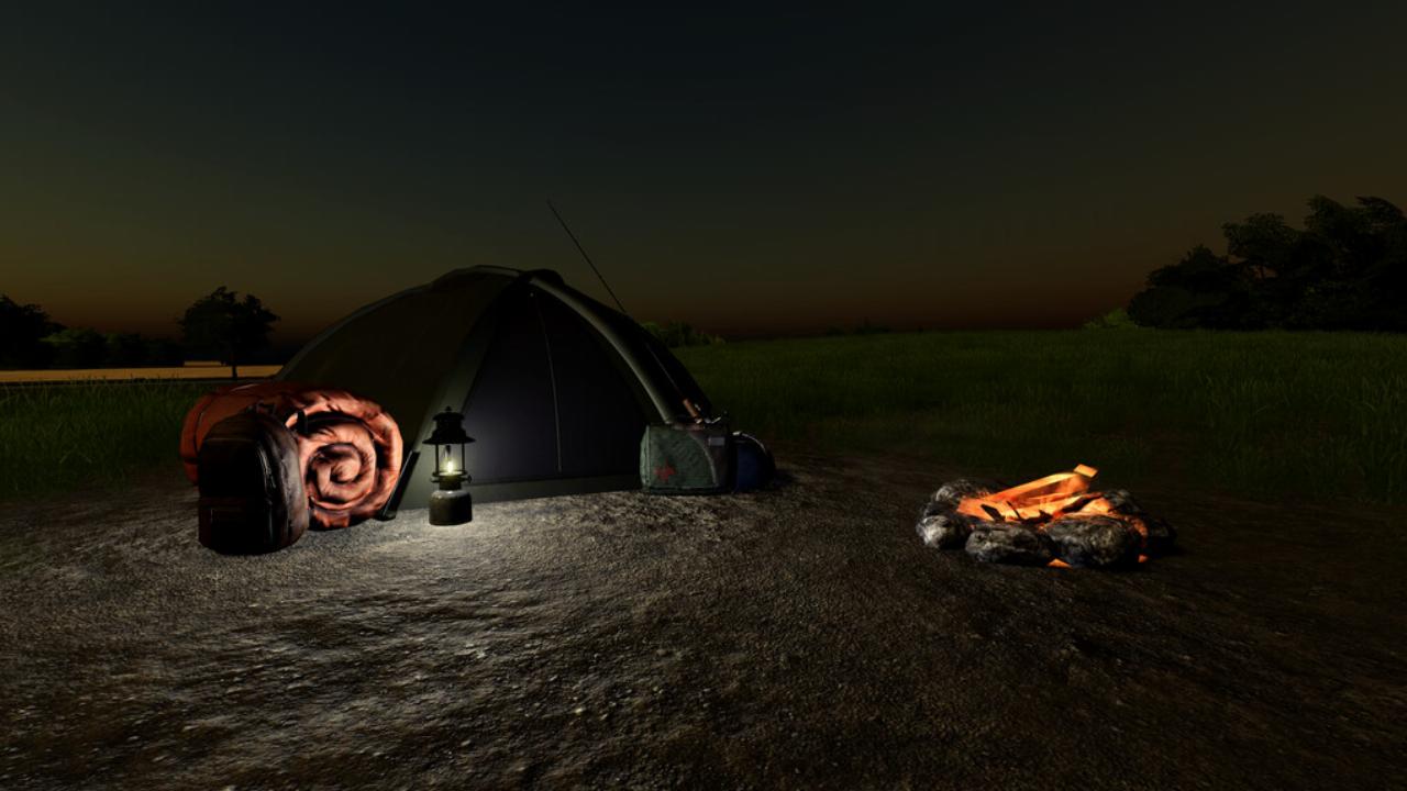 Site de camping en plein air 82's