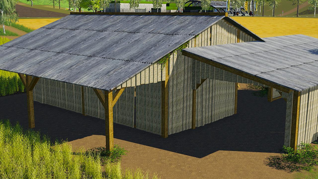 Alter hölzerner Hangar