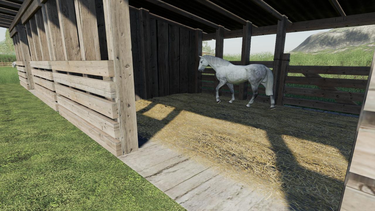 Bâtiment pour chevaux
