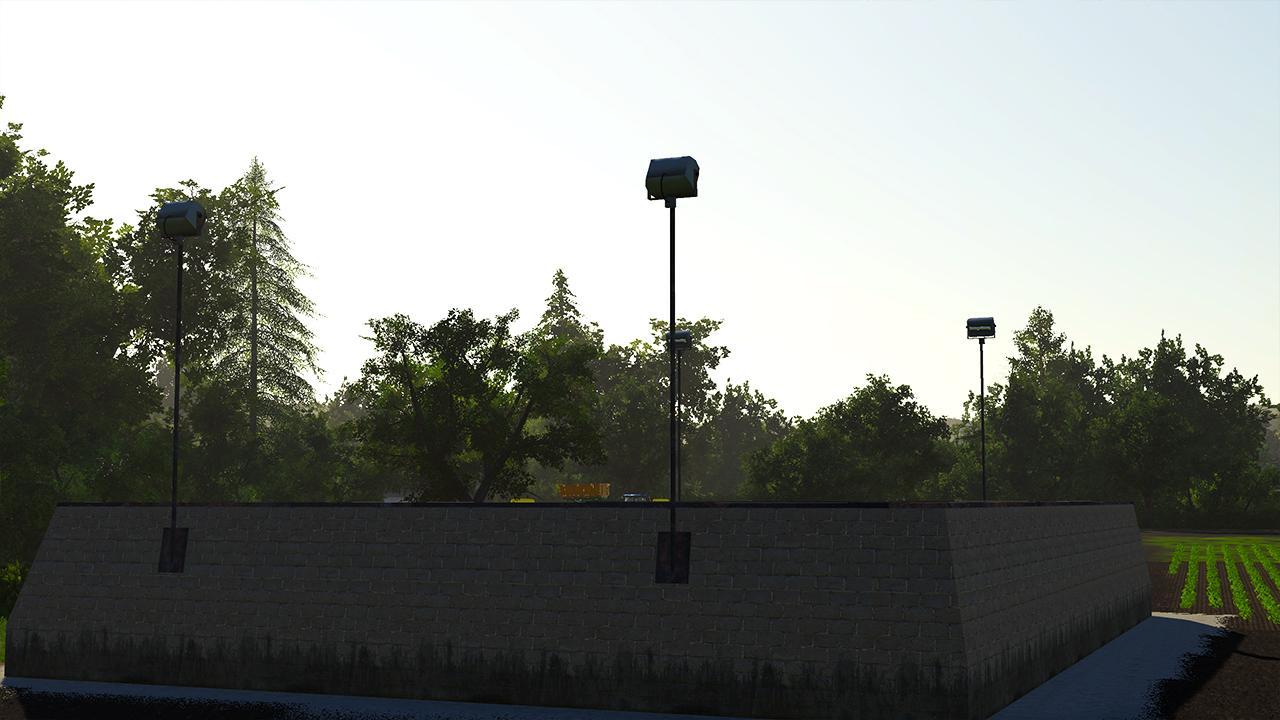 Illuminated silo