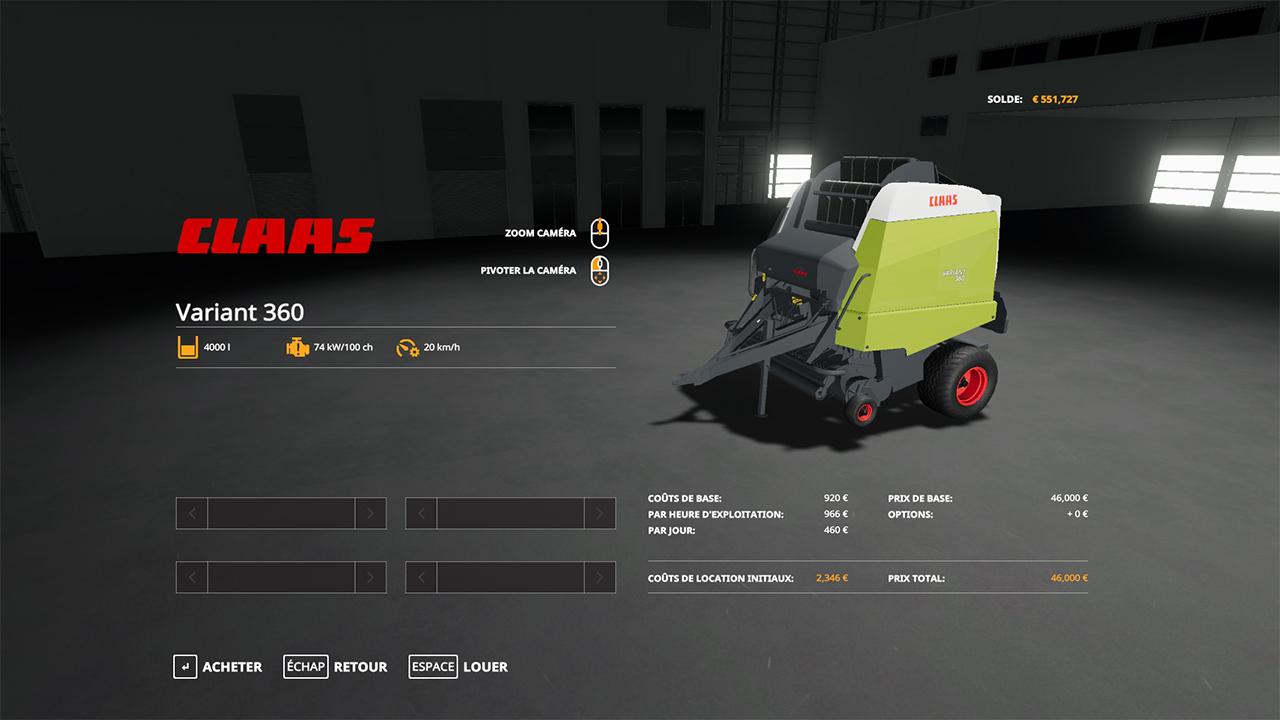 Claas Variant 360