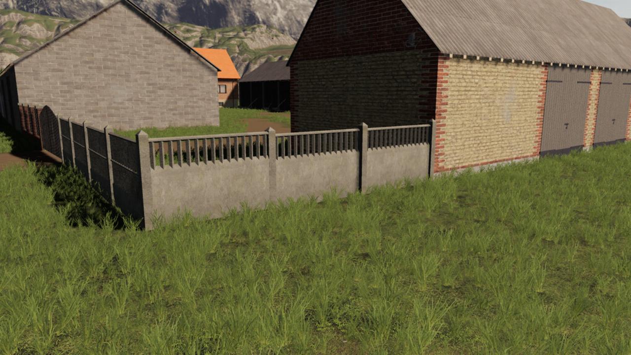 Concrete And Brick Fences Pack