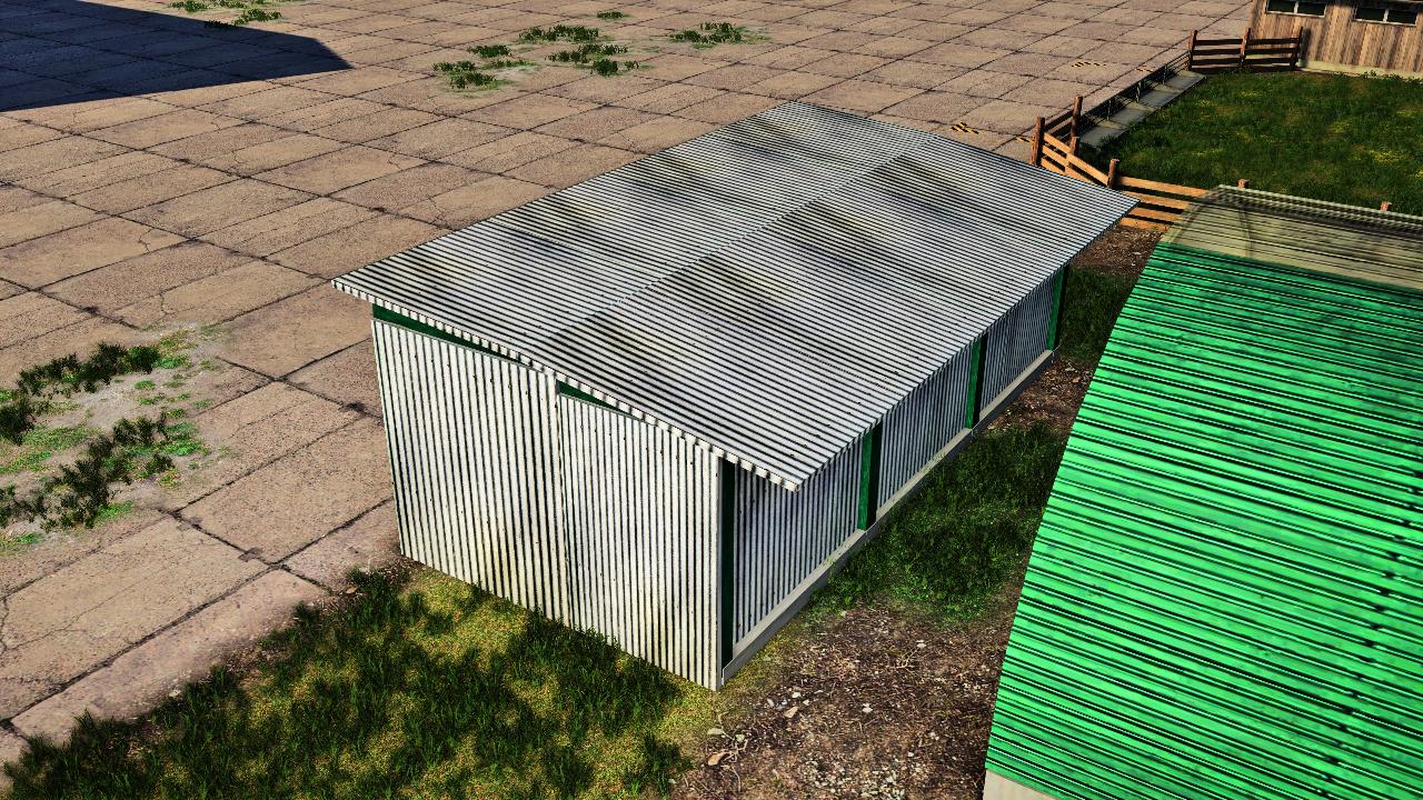 Corrugated iron shed