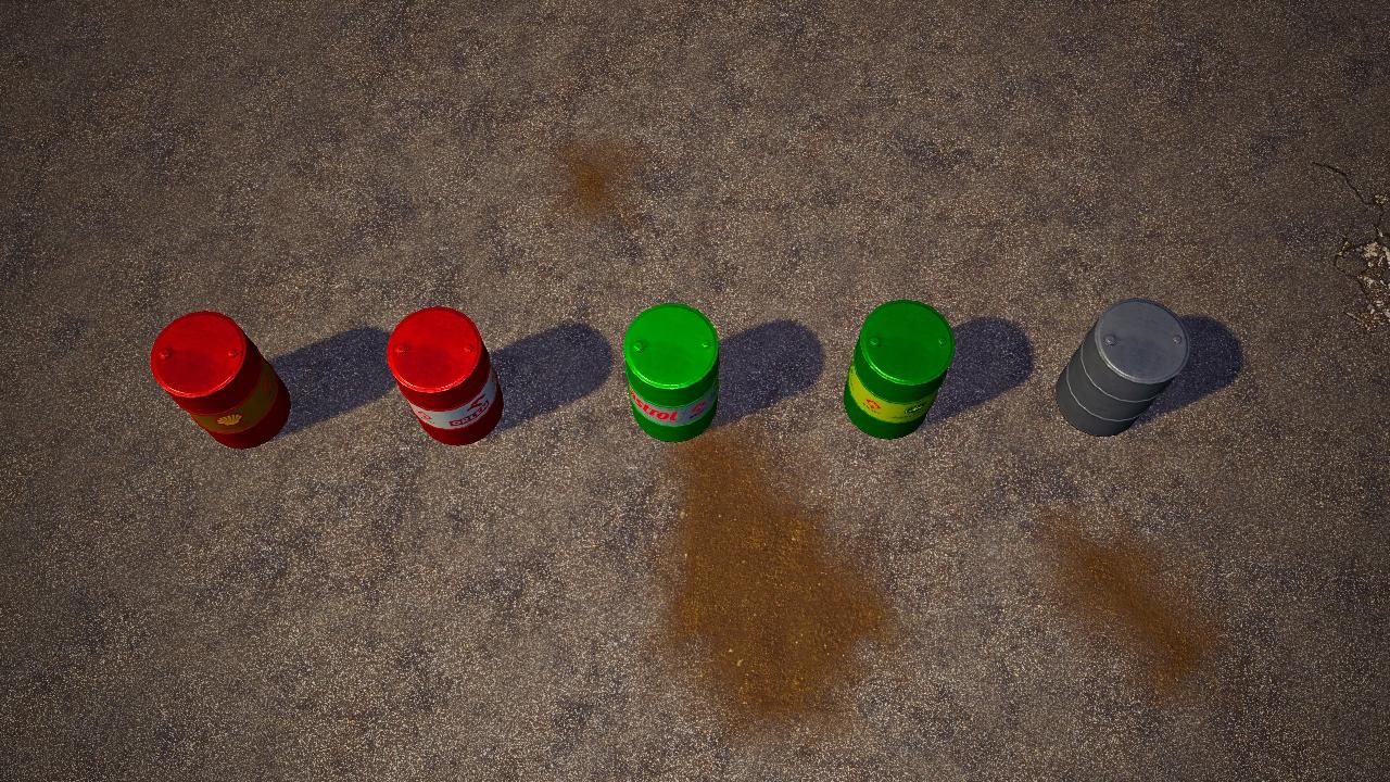 Diesel barrels