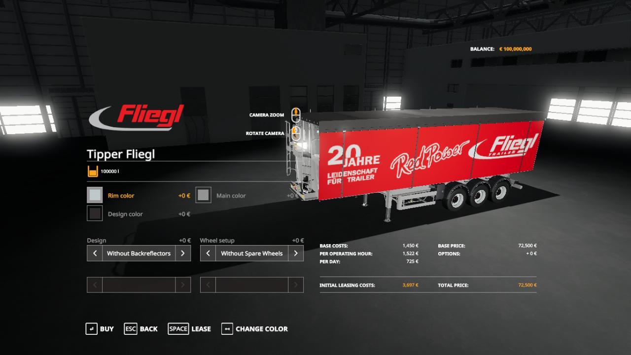 FLIEGL TIPPER RED POWER