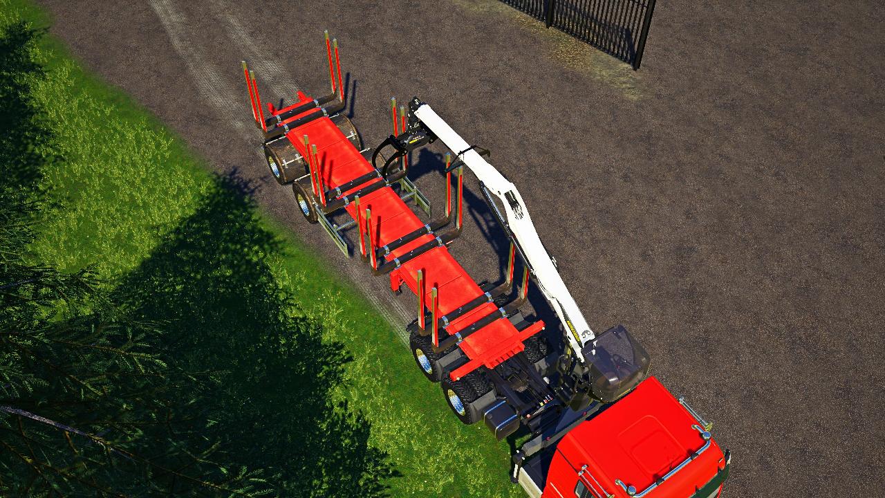 Forestry semi-trailer