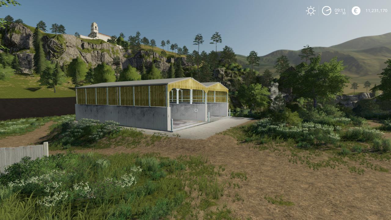 FS19 Silage Bunker Shed - Beta