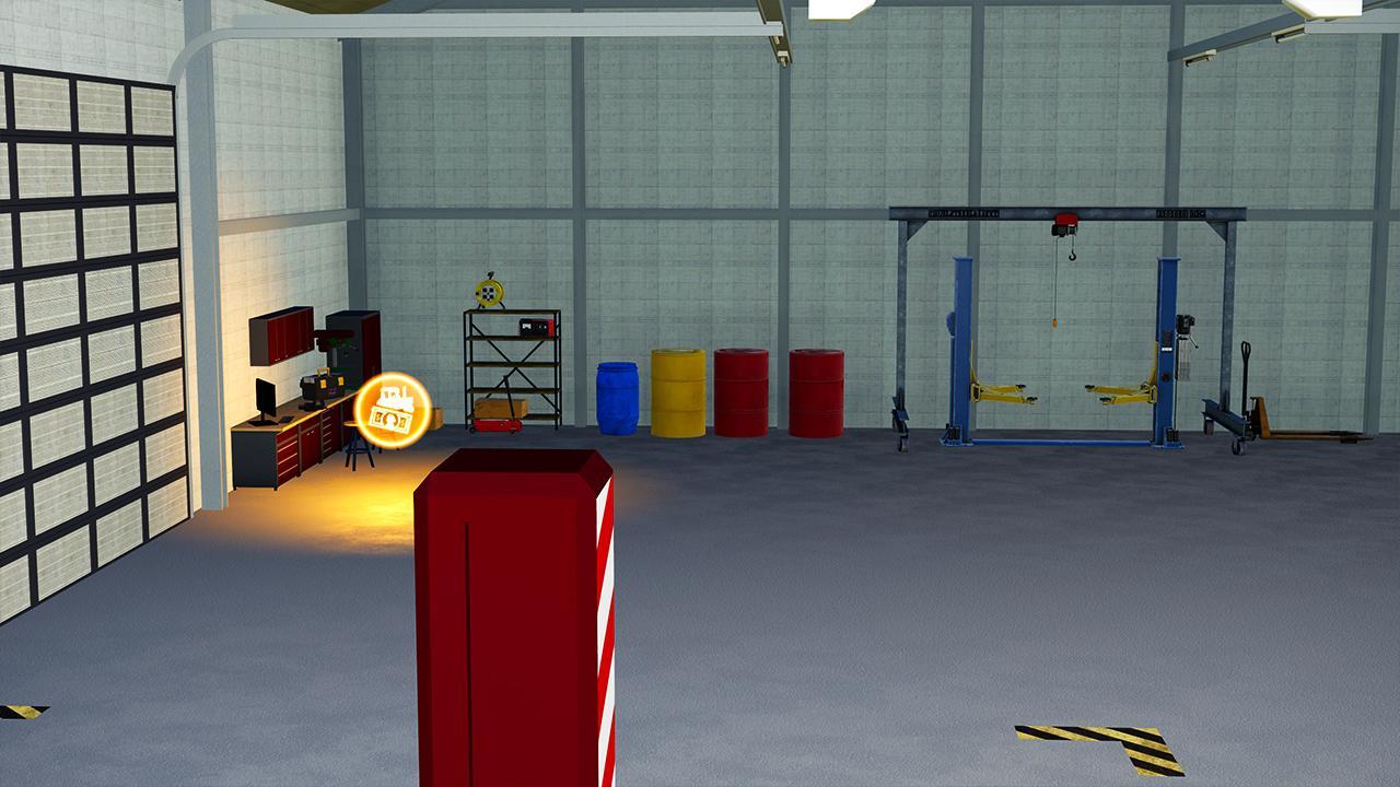 Garage with workshop