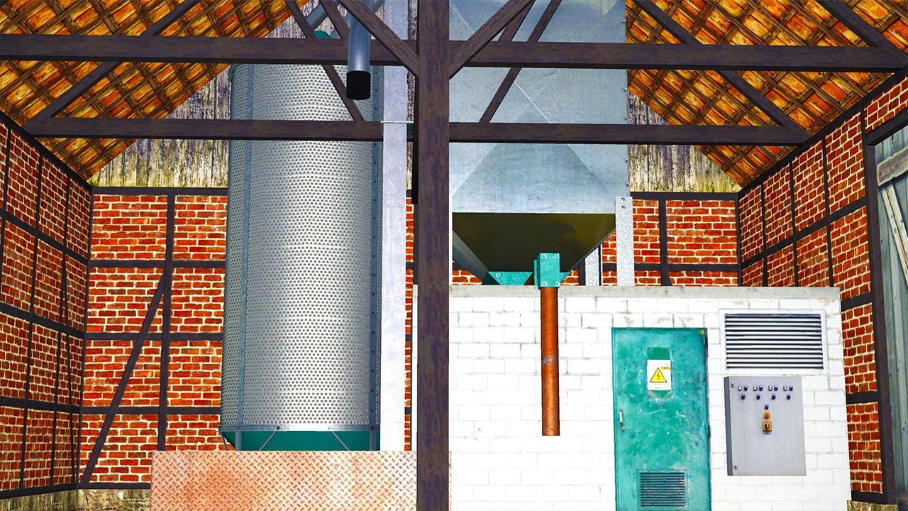 Hangar with Silos