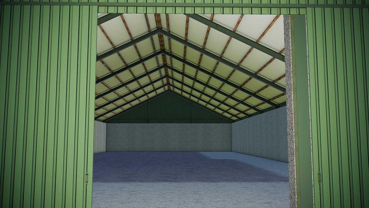 Hangar for machines and crops