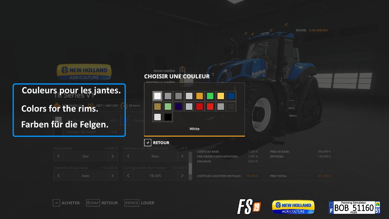 New Holland T8 V1 & V2