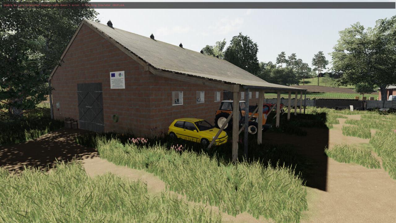 Pack Of Old Medium Cowshed With Pasture