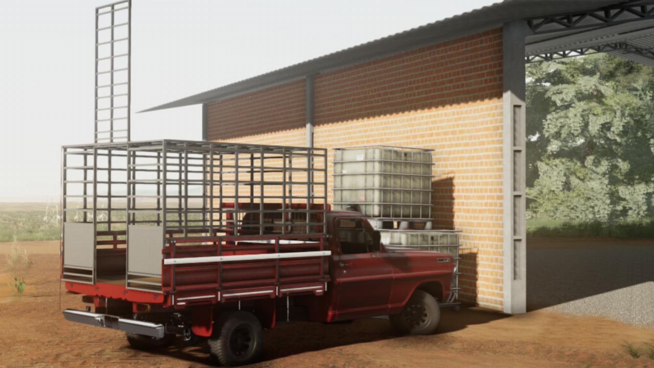 Pickup F-100 1975 und Kraftstofftank