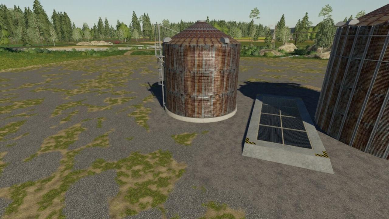 Rusty Looking Multi-Fruit Silos