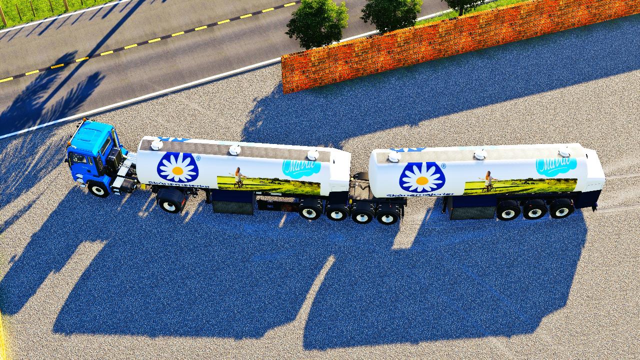 SEMI-LARGE milk tank