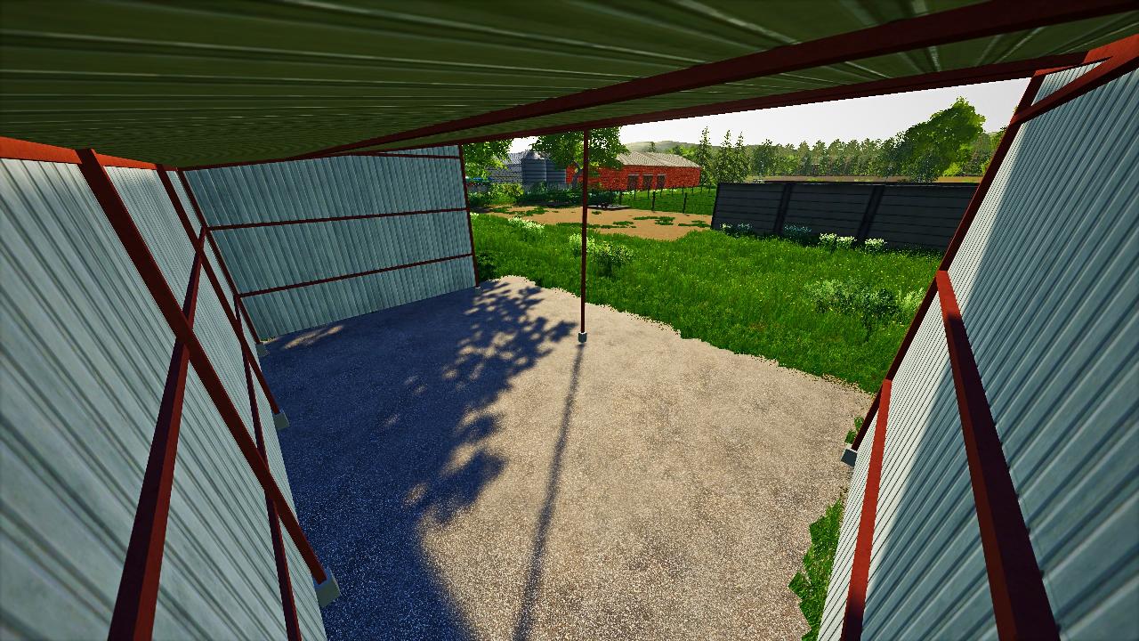 Simple sheet metal shed