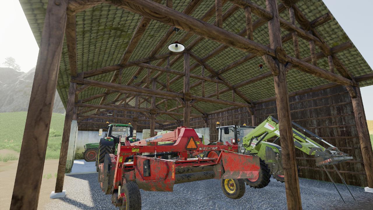 Small hangar in traditional style