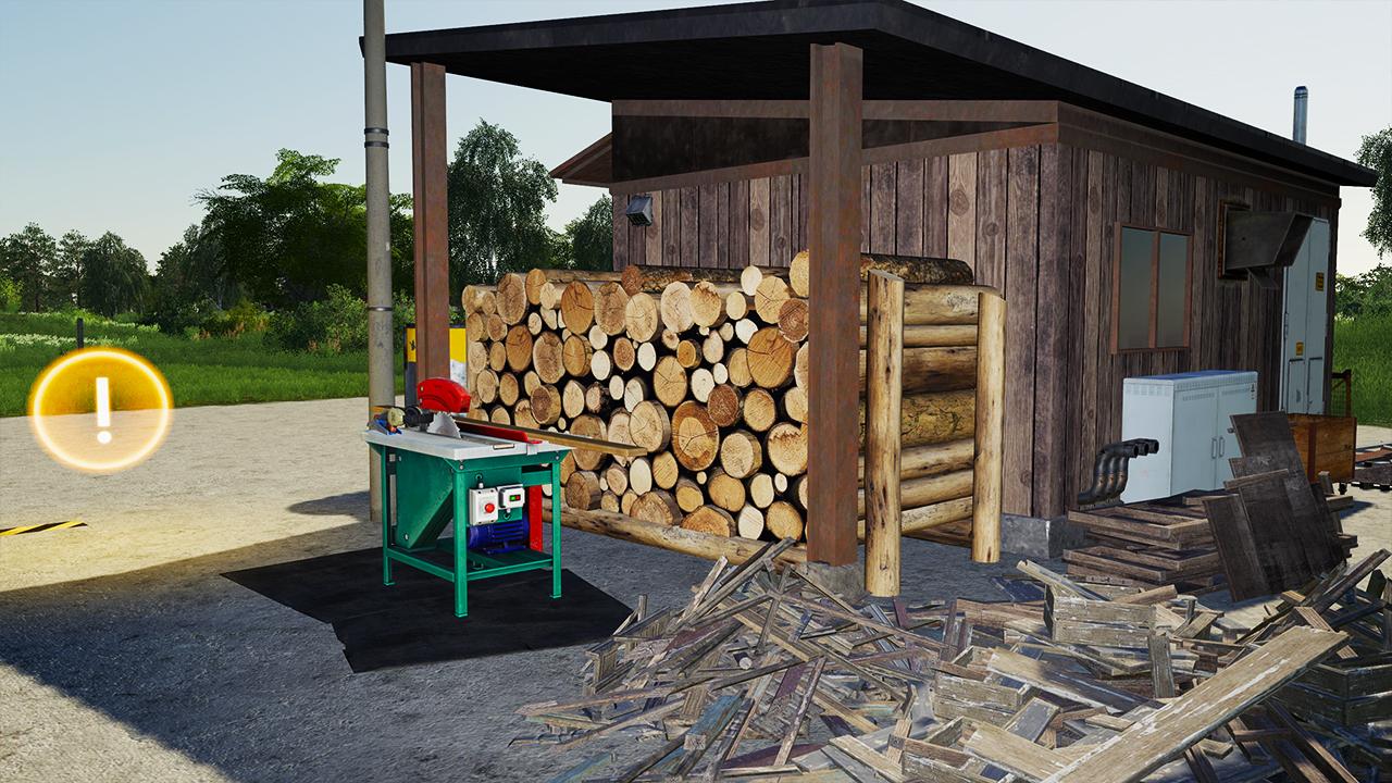 Petit point de vente de bois plaçable