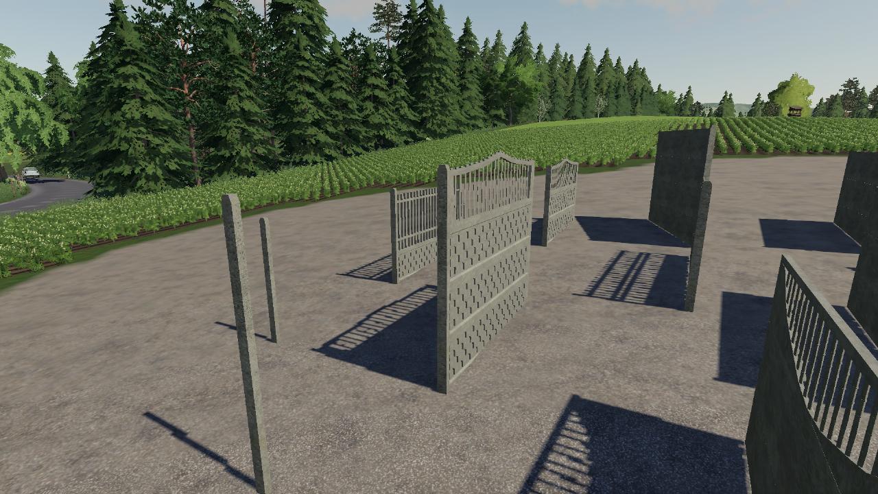 Concrete barrier / fence (PACK)