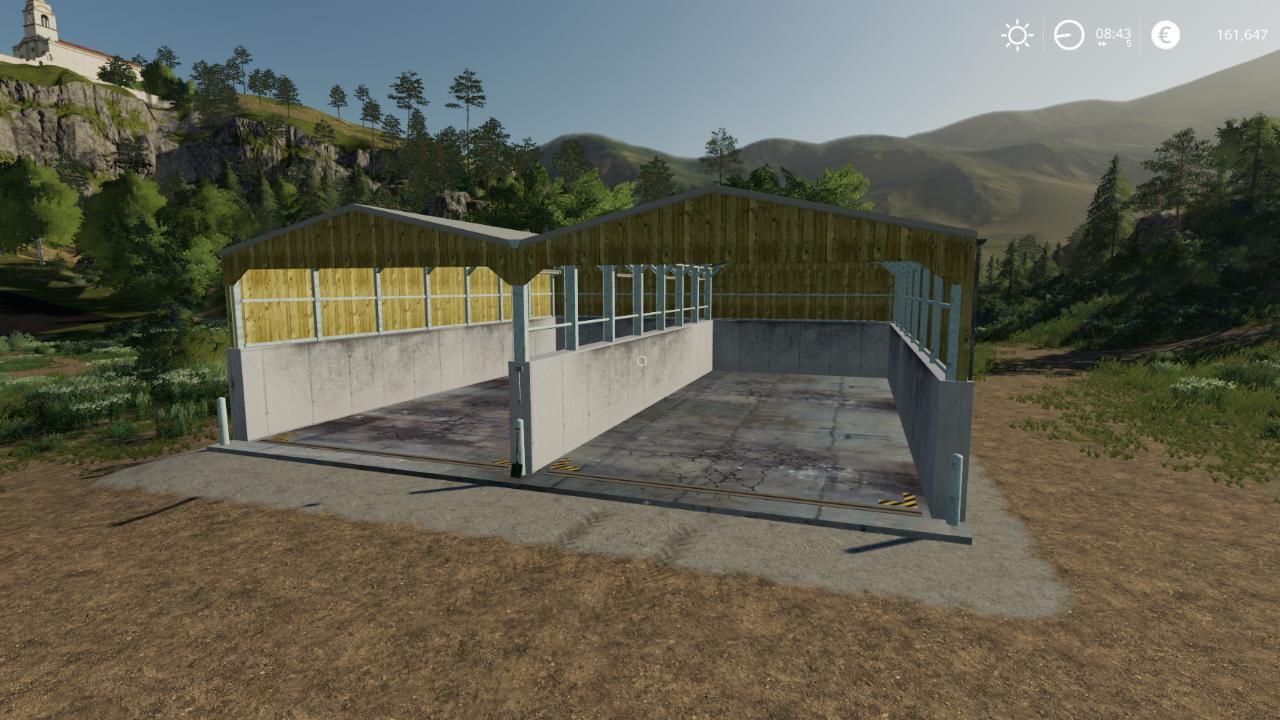 FS19 Silagebunkerschuppen - Beta