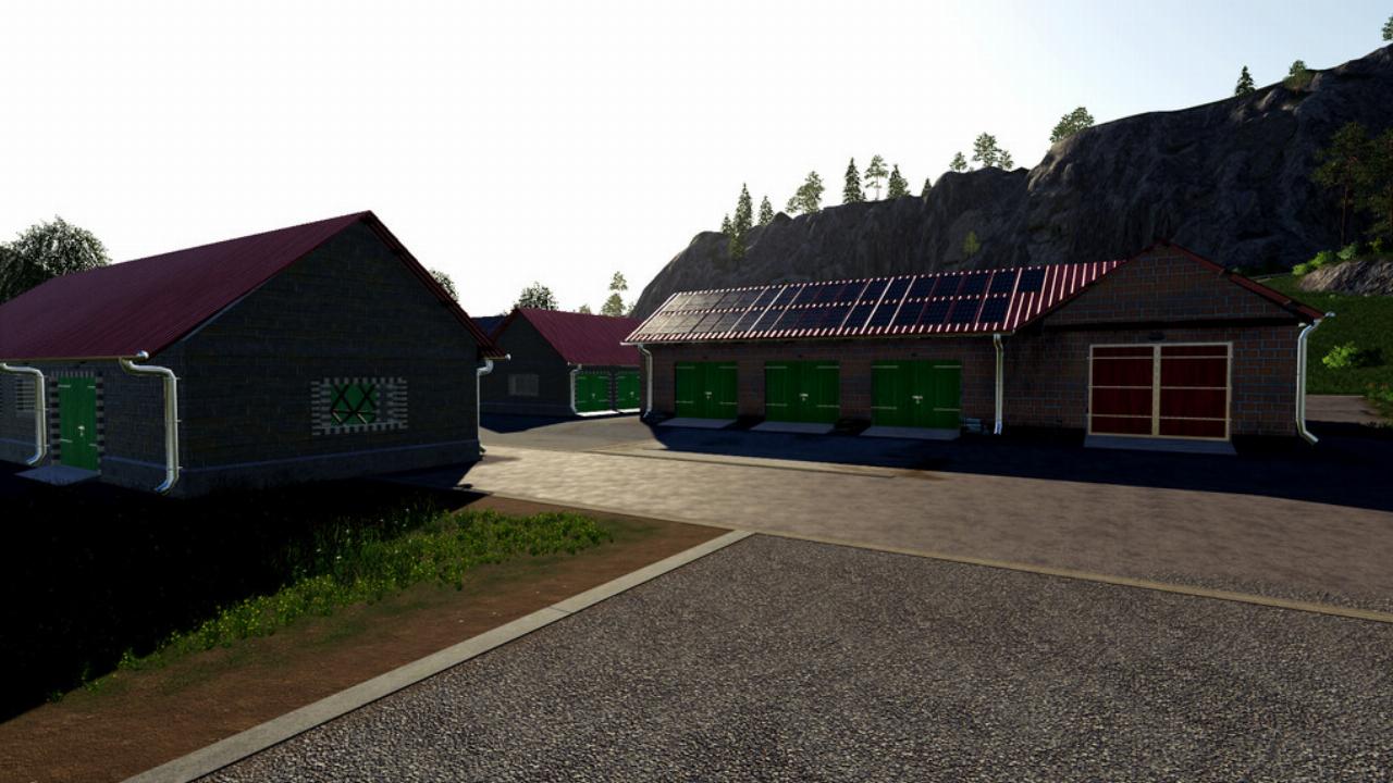 Pack garage avec panneaux solaires