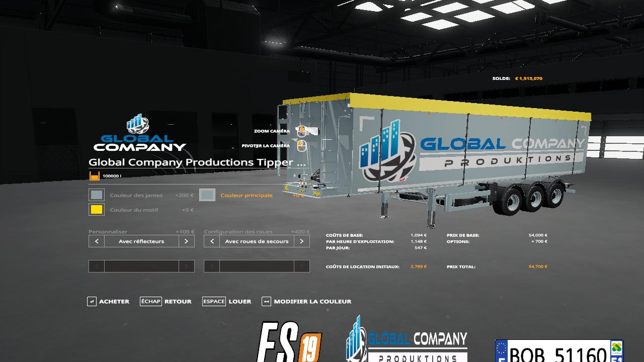 Global Company trailer pack