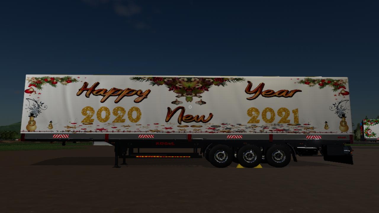 Happy New Year semi-trailer