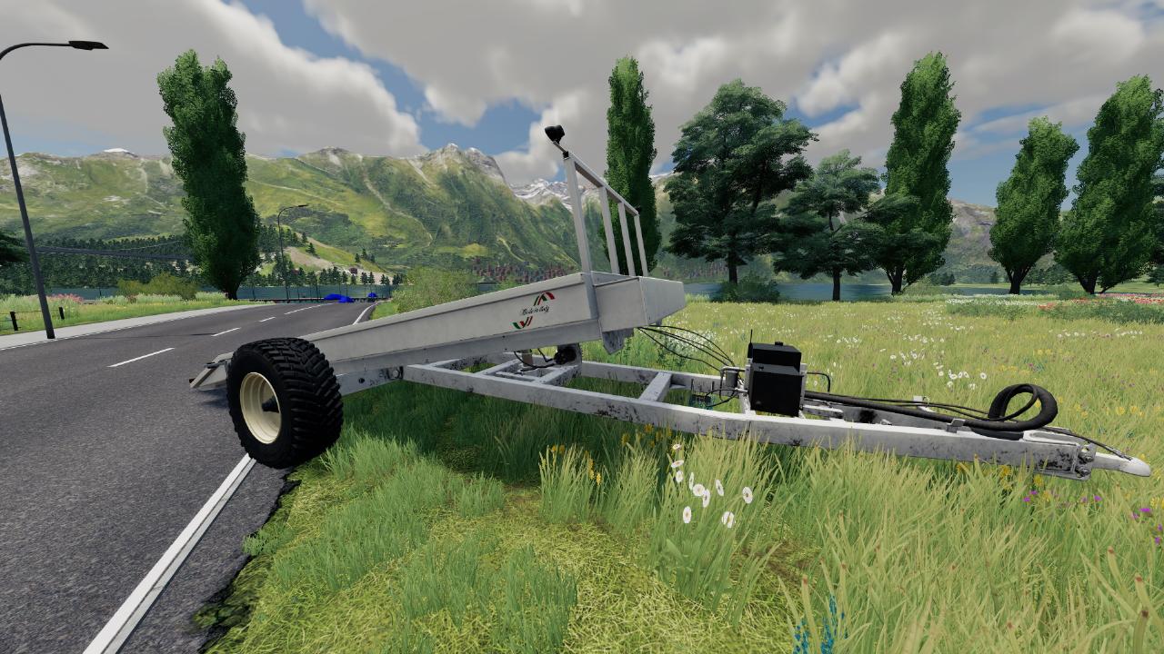 Low trailer for farming crawler machines