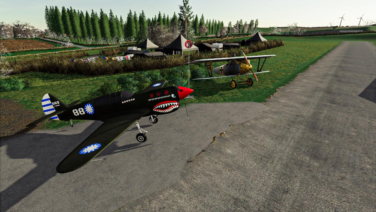 Sammlung alter Flugzeuge