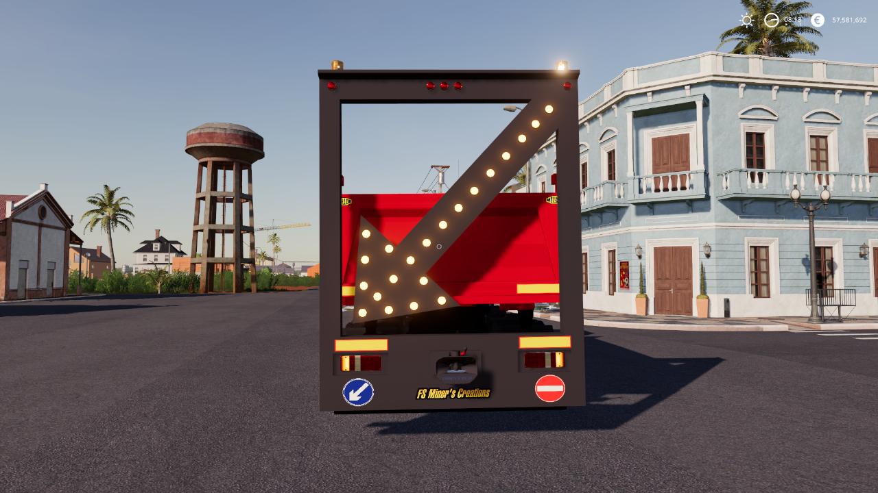 Panneau arrière des travaux publics pour les camions