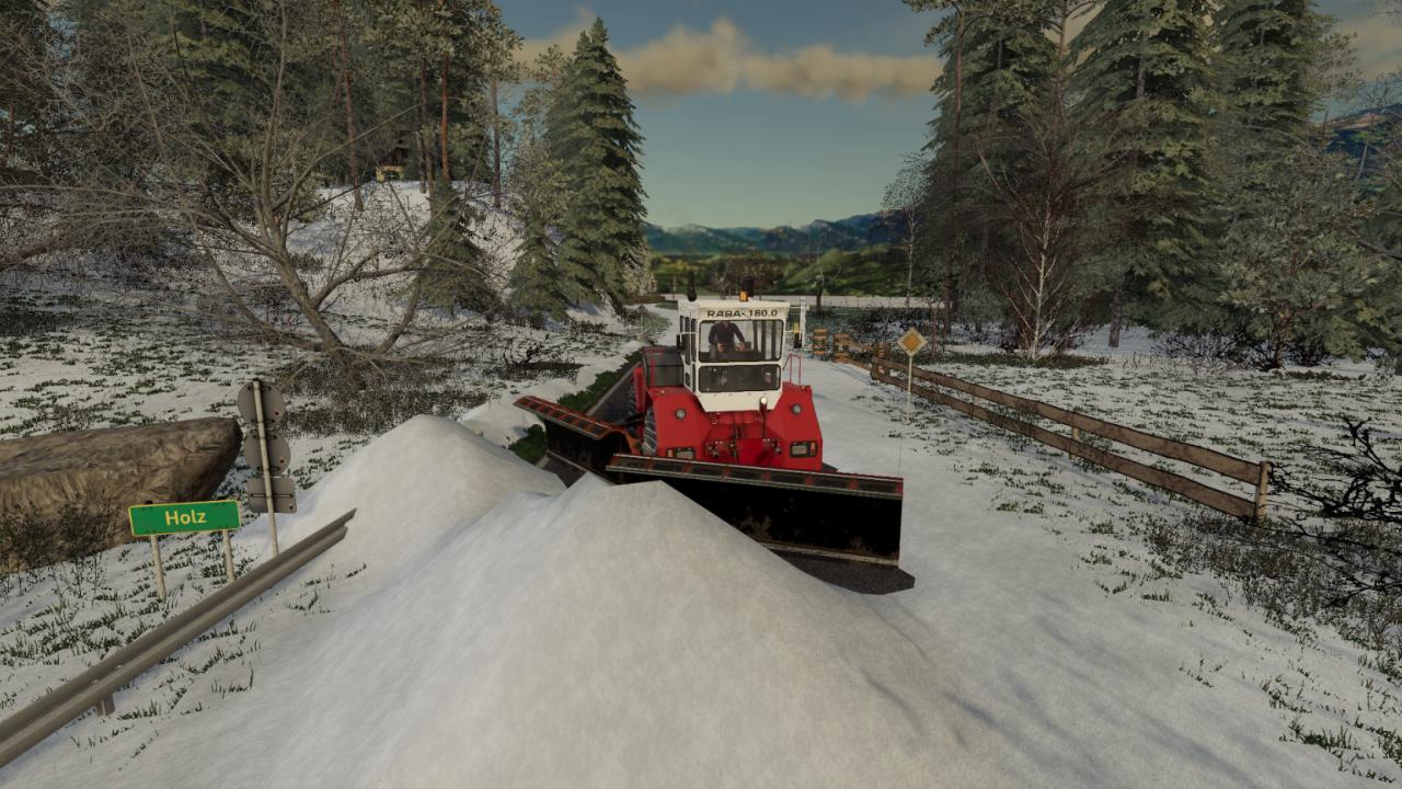 Raba 180 snow plow.