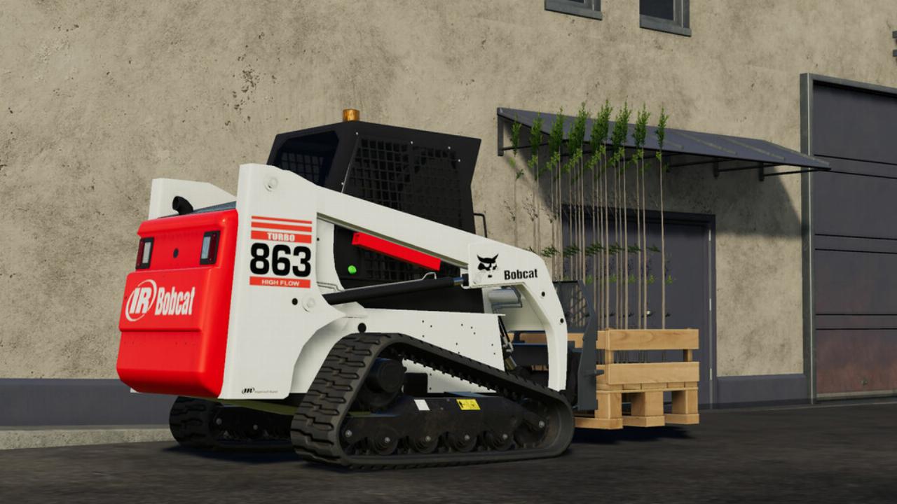 Bobcat 863 Turbo avec pelle Bobcat