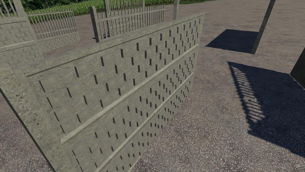 Concrete barrier / fence (PACK)