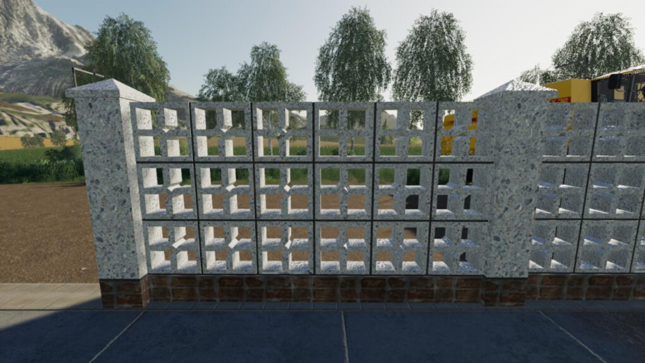 Concrete Brick Fence Pack