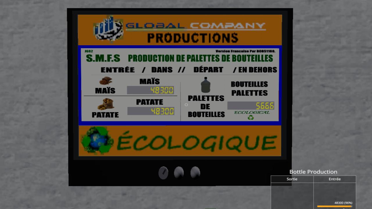 Usine de bouteilles écologiques