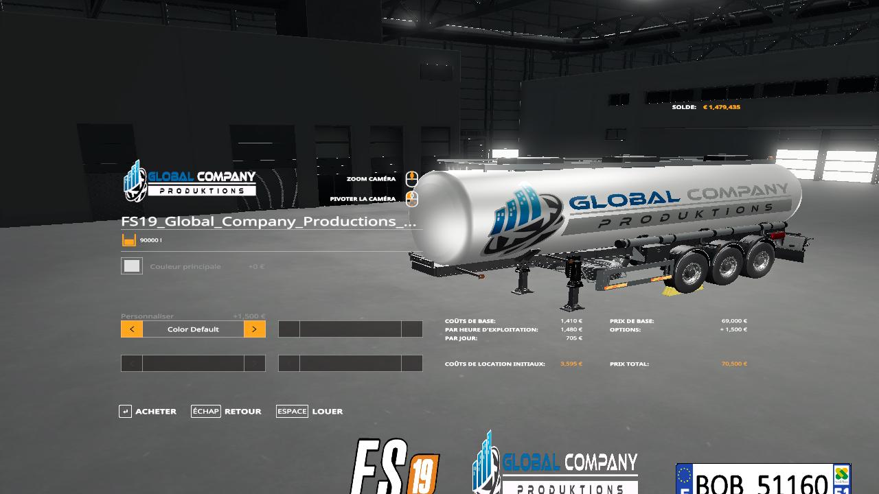 Pack remorques Global Company