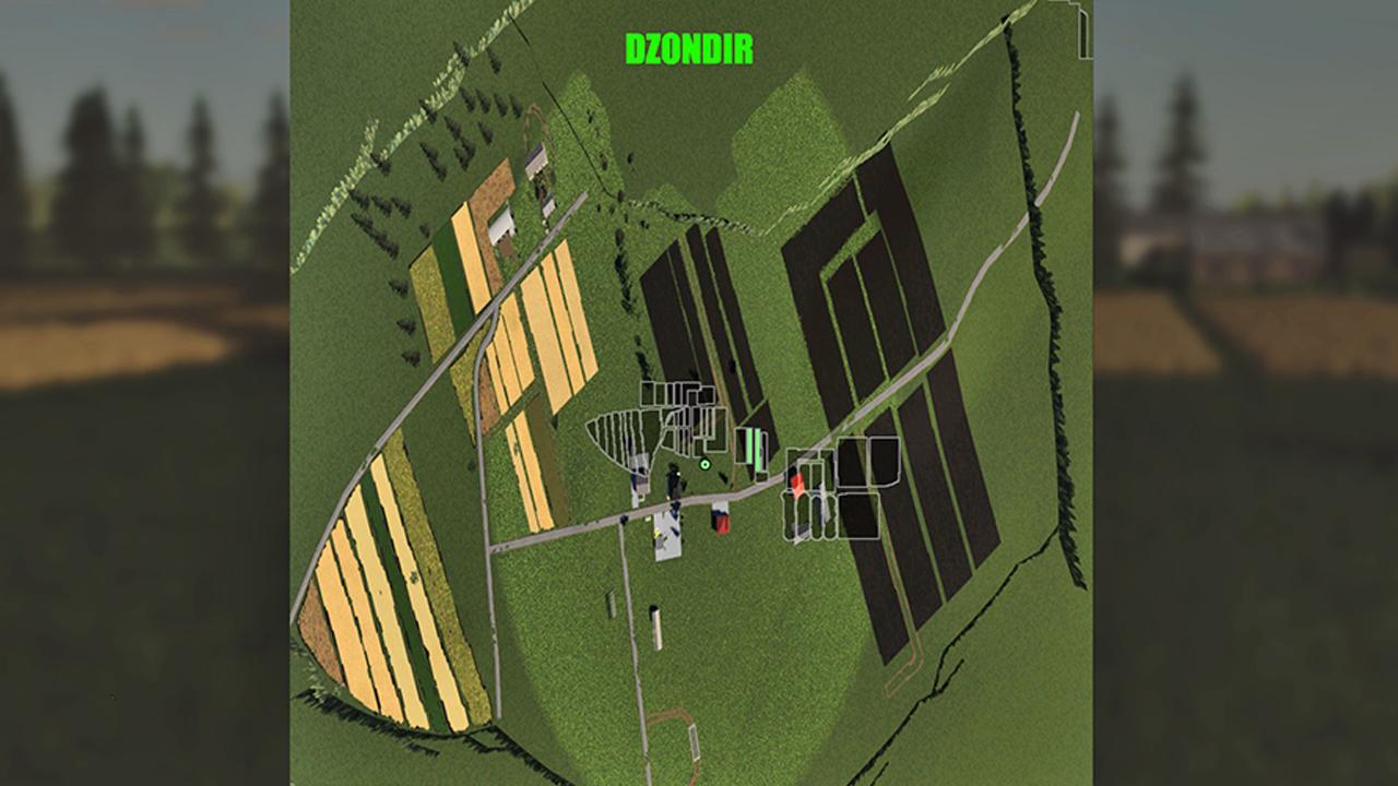 DZONDRÓW MAP