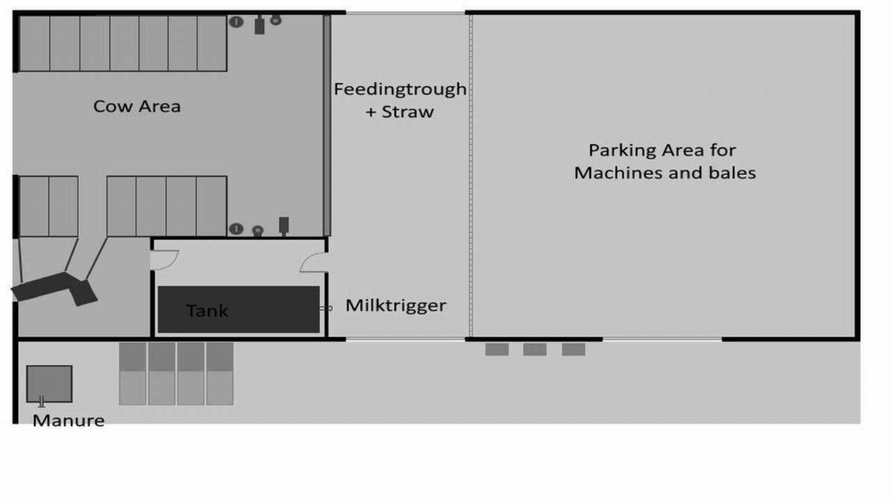 Moderner Cowstable