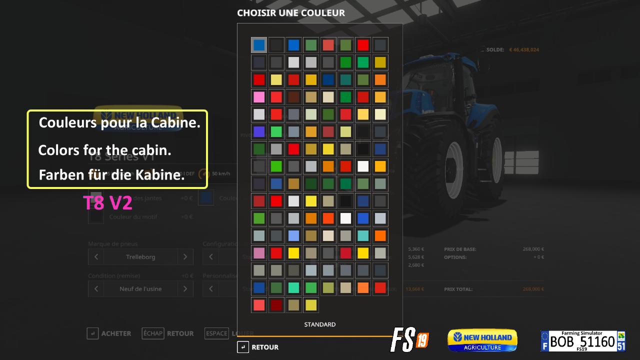 New Holland T8 V1 & V2