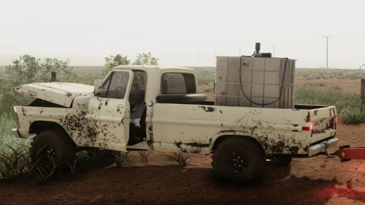 Pickup F-100 1975 And Fuel Tank